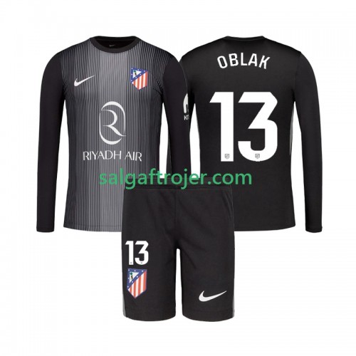Atlético de Madrid Jan Oblak 13 Fodboldtrøjer Målmand Børn Udebanesæt 2025/26 Langærmet Atlético de Madrid Jan Oblak 13 Fodboldtrøjer Målmand Børn Udebanesæt 2025/26 Langærmet